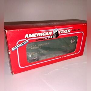 NEW American Flyer 6-48806 S Gauge Railway Express Agency Refrigerator Car